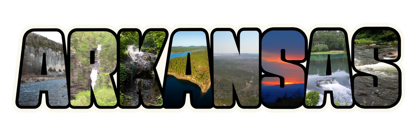 Arkansas natural wonders photo sticker